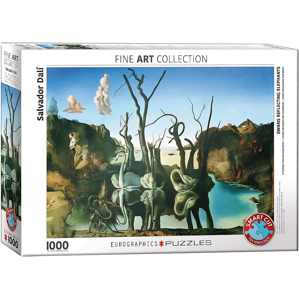 meinspielzeug - Eurographics Puzzle Salvador Dal� - Swans Reflecting Elephants - 1000 Teile | Puzzle 1000 Teile