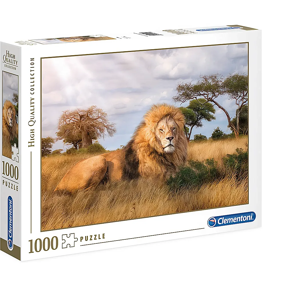 Clementoni Puzzle High Quality Collection Der Knig, Lwe 1000Teile