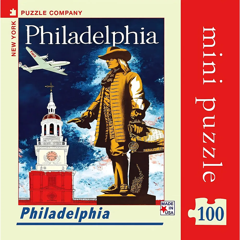 New York Puzzle Company Philadelphia Mini - 100 Teile