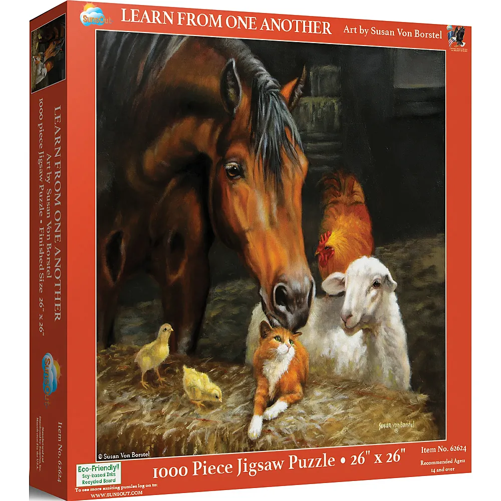 SunsOut Puzzle Susan von Borstel Voneinander lernen - 1000 Teile