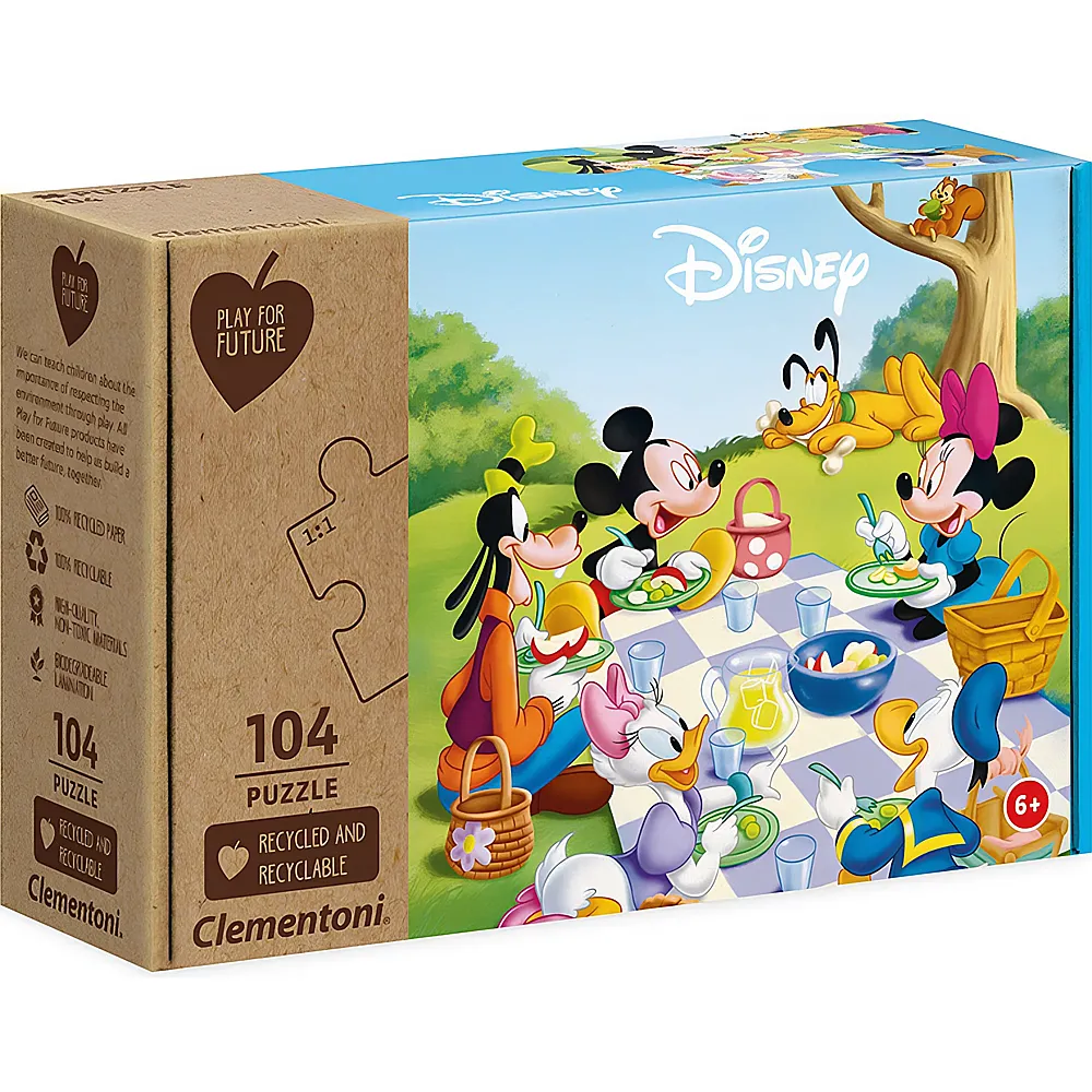 Clementoni Puzzle Play for Future Mickey Mouse 104Teile