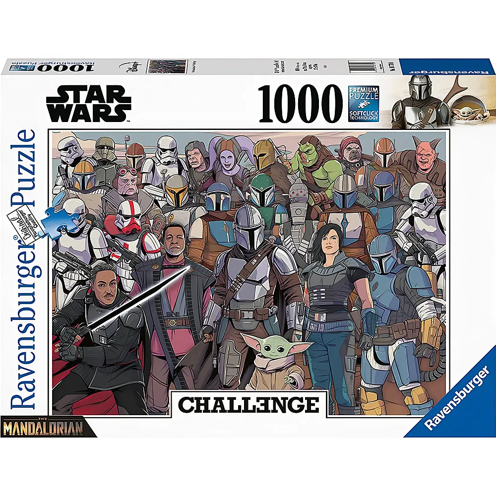 Ravensburger Puzzle Star Wars The Mandolorian Challenge 1000Teile