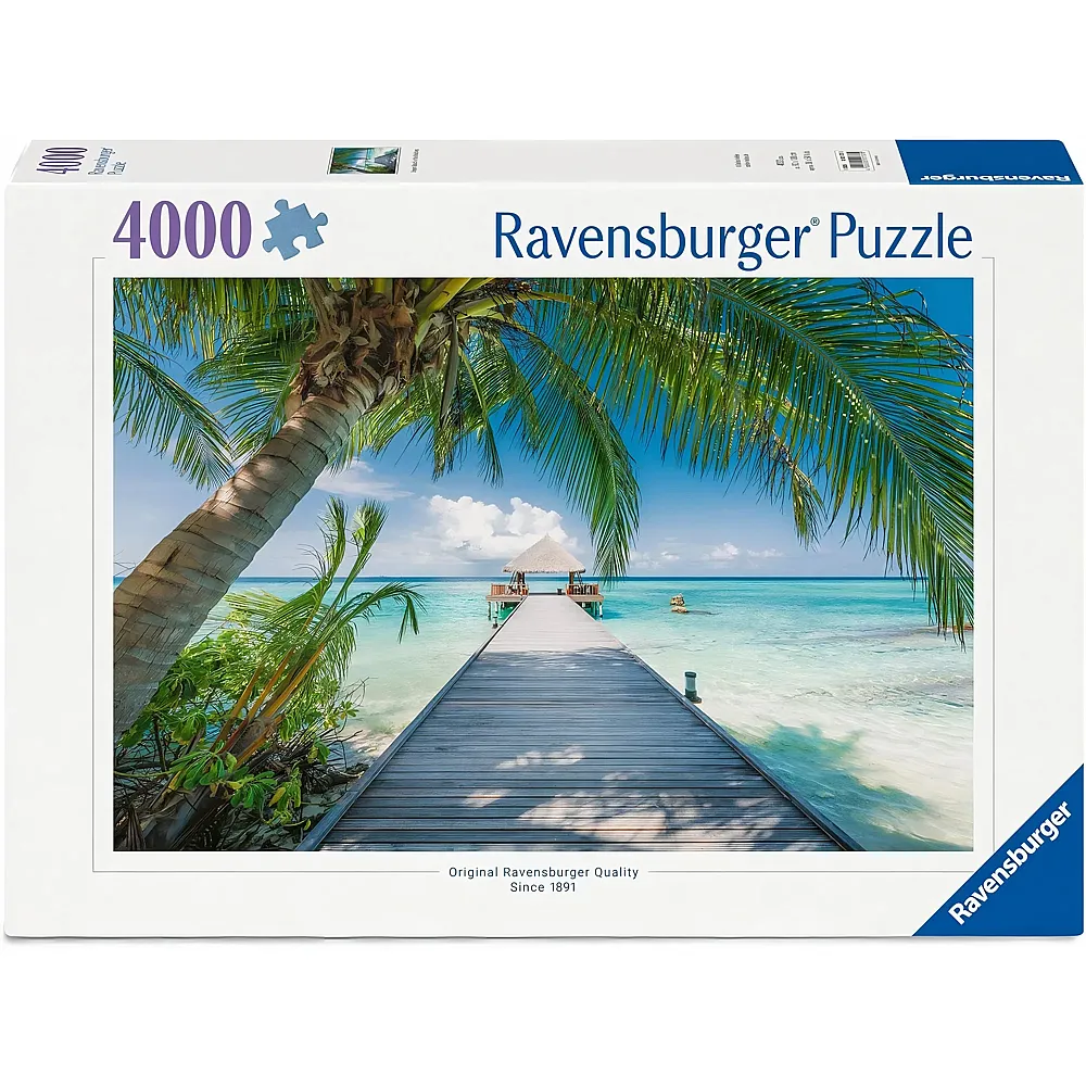 meinspielzeug - Ravensburger Puzzle Traumstrand auf den Malediven 4000Teile | Puzzle >3000 Teile