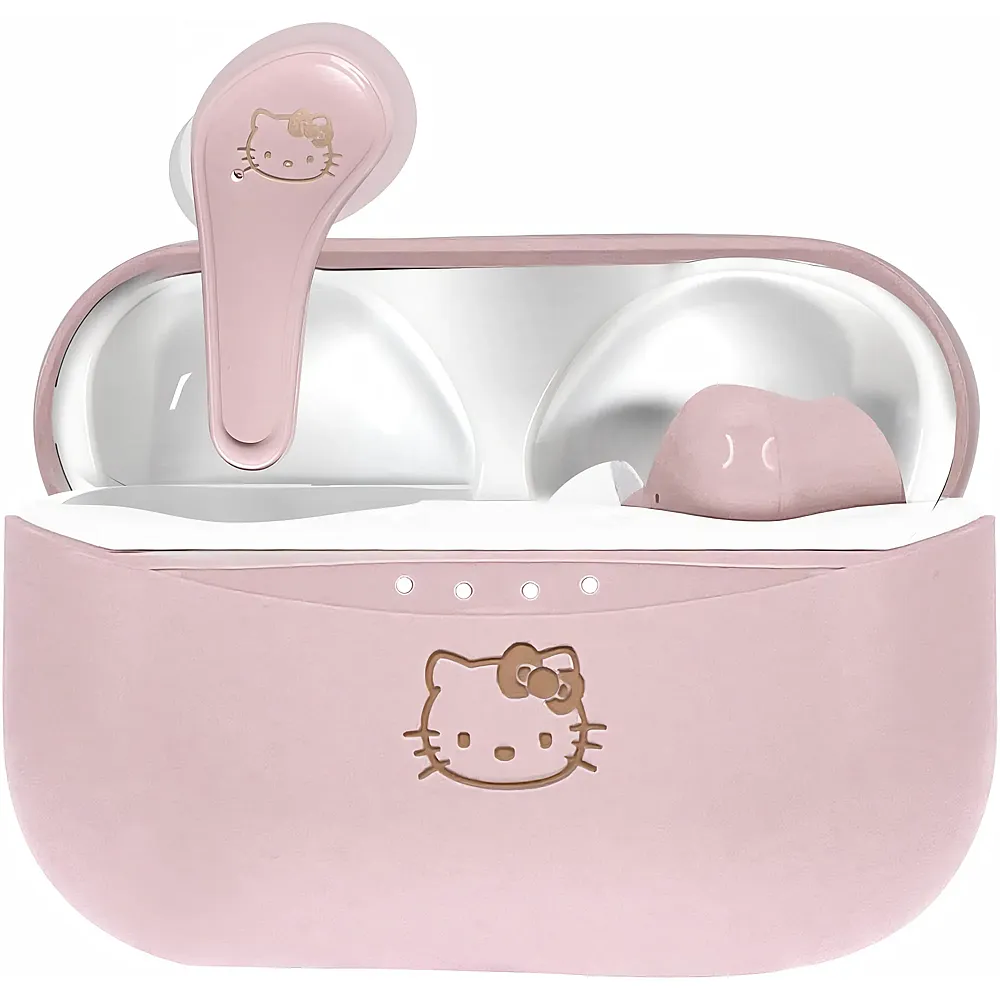 OTL Technologies Hello Kitty Wireless Bluetooth V5.0 Kopfh�rer f�r Kinder, mit Ladegeh�use Rosa