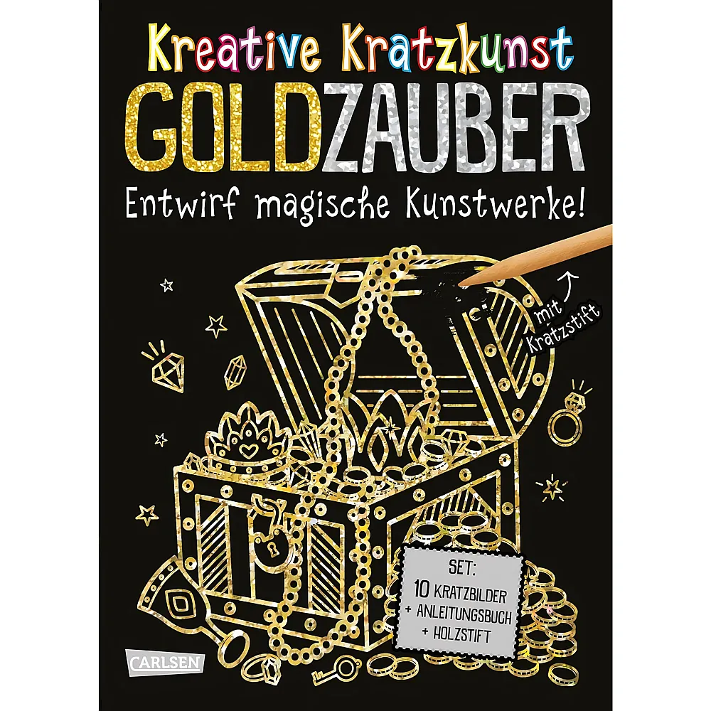 Carlsen Kreative Kratzkunst Goldzauber