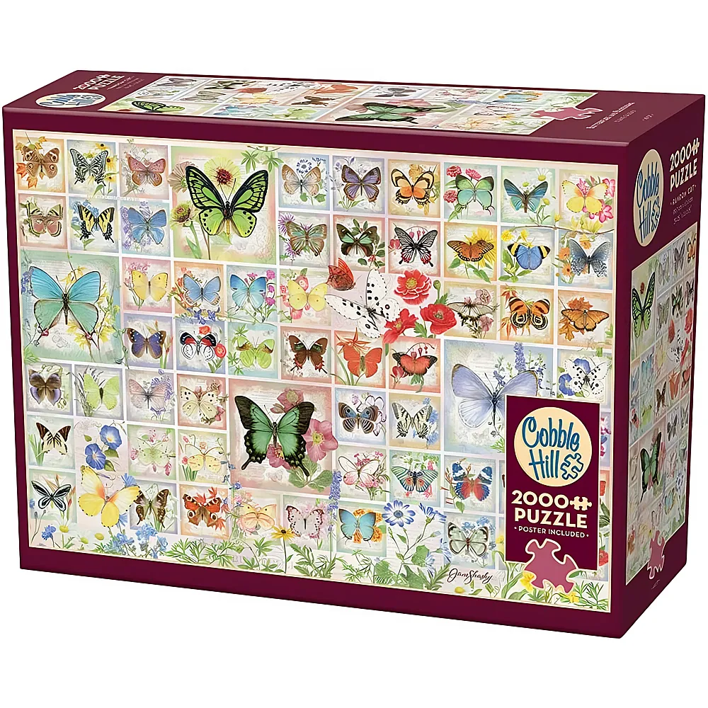 Cobble Hill Puzzle Schmetterlinge und Bl�ten 2000Teile