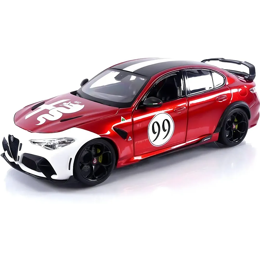 Bburago 1:18 Alfa Romeo GTAm Racing Rot/Weiss | Die-Cast Modelle