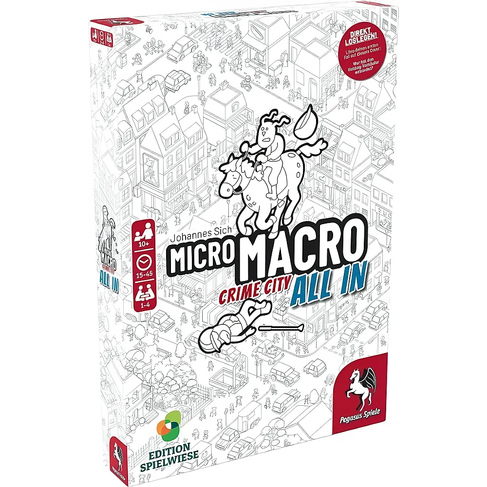 meinspielzeug - Pegasus Spiele MicroMacro - Crime City 3 All In - Deutsch | Escape Room EXIT