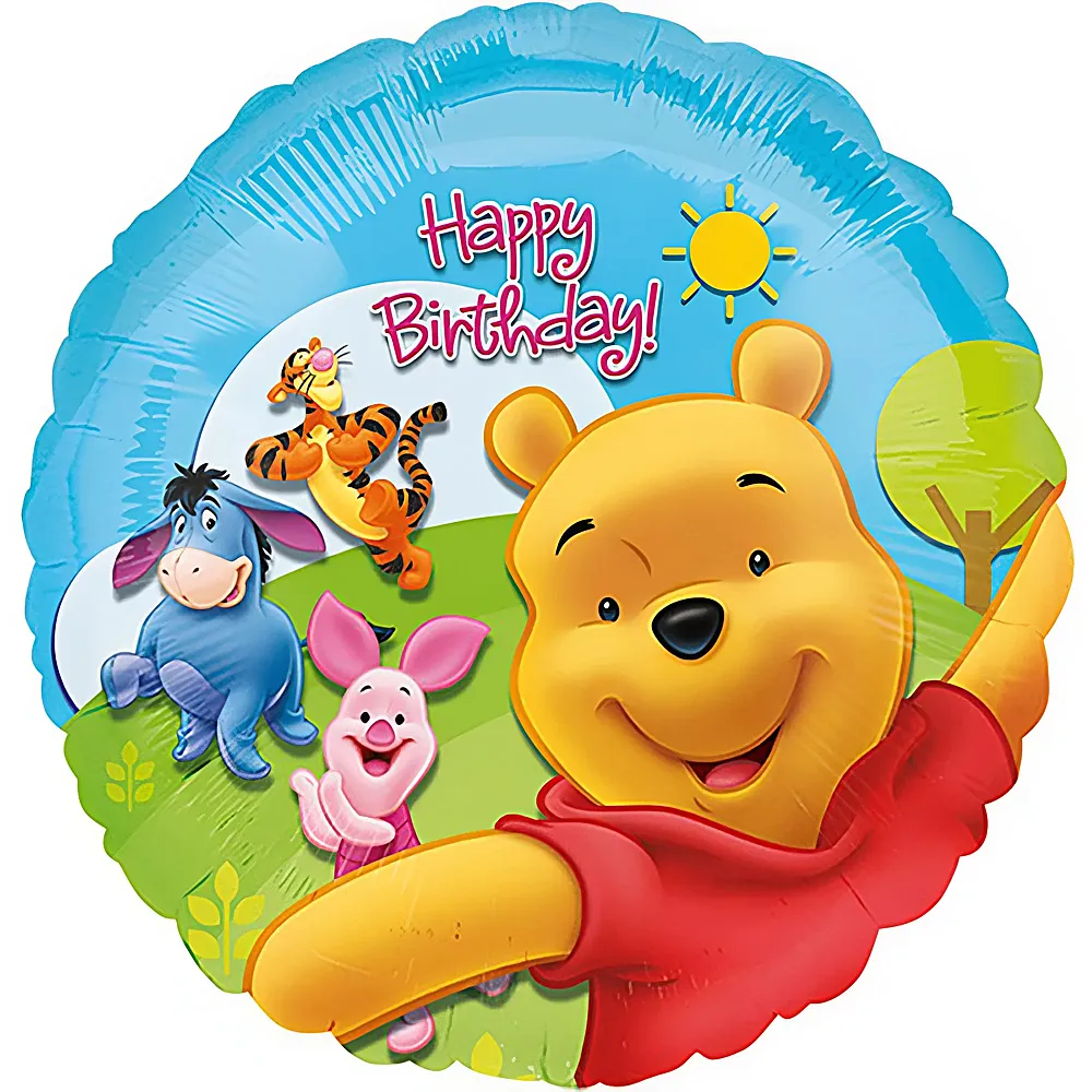 Amscan Folienballon Winnie Pooh 46cm | Kindergeburtstag