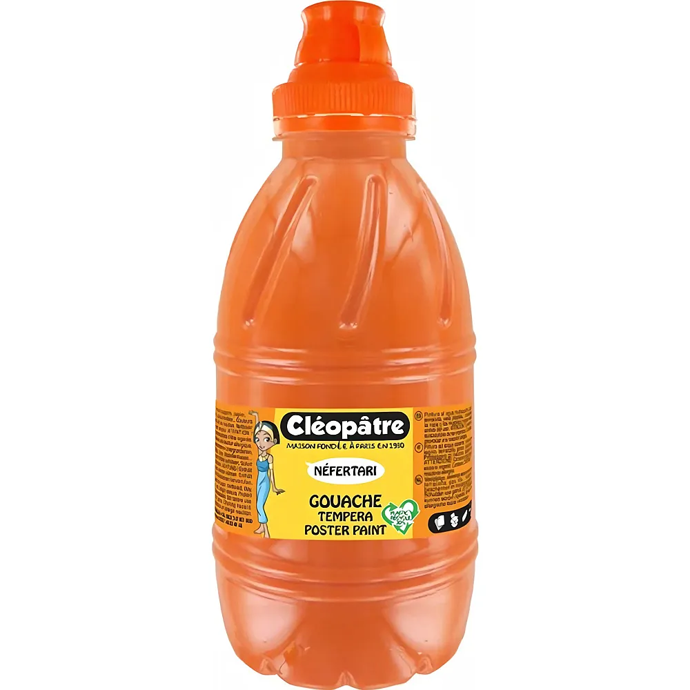 Cleopatre Nefertari � Gouache-tempera 500ml Orange