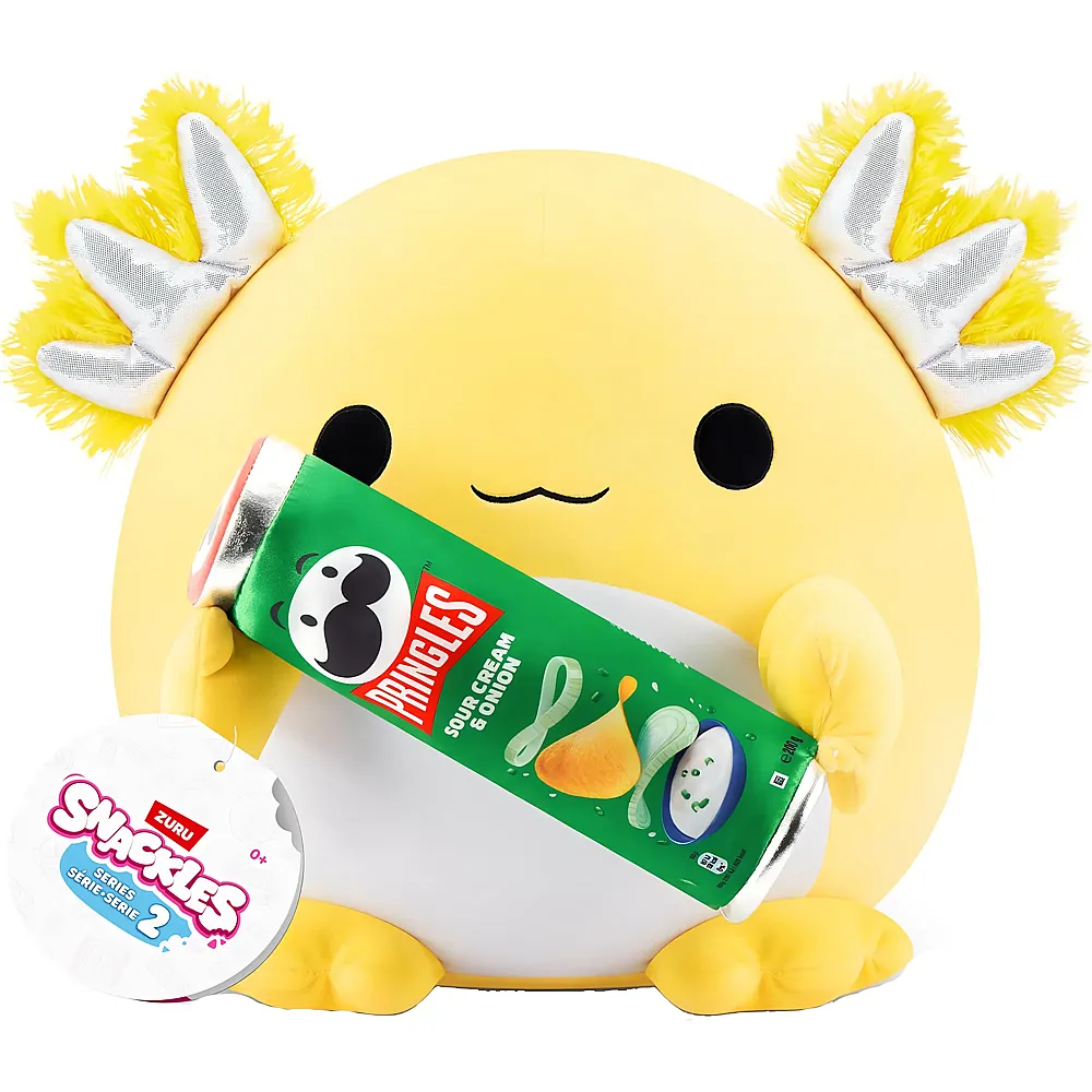 meinspielzeug - Zuru Snackles Axolotl Pringles Sour Cream & Onion 20cm | Meerestiere Pl�sch