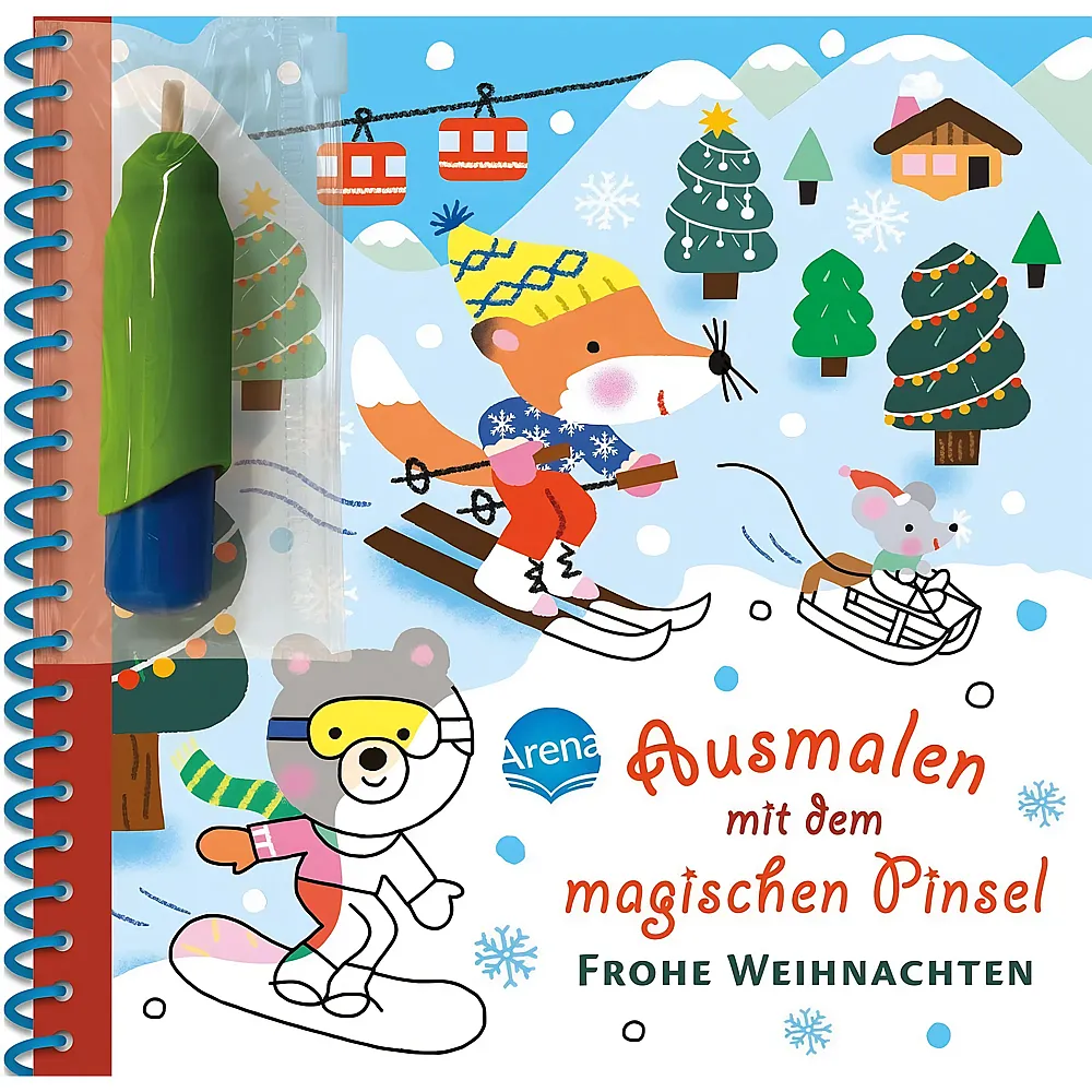 Arena Ausmalen mit dem magischen Pinsel: Frohe Weihnachten | Malb�cher