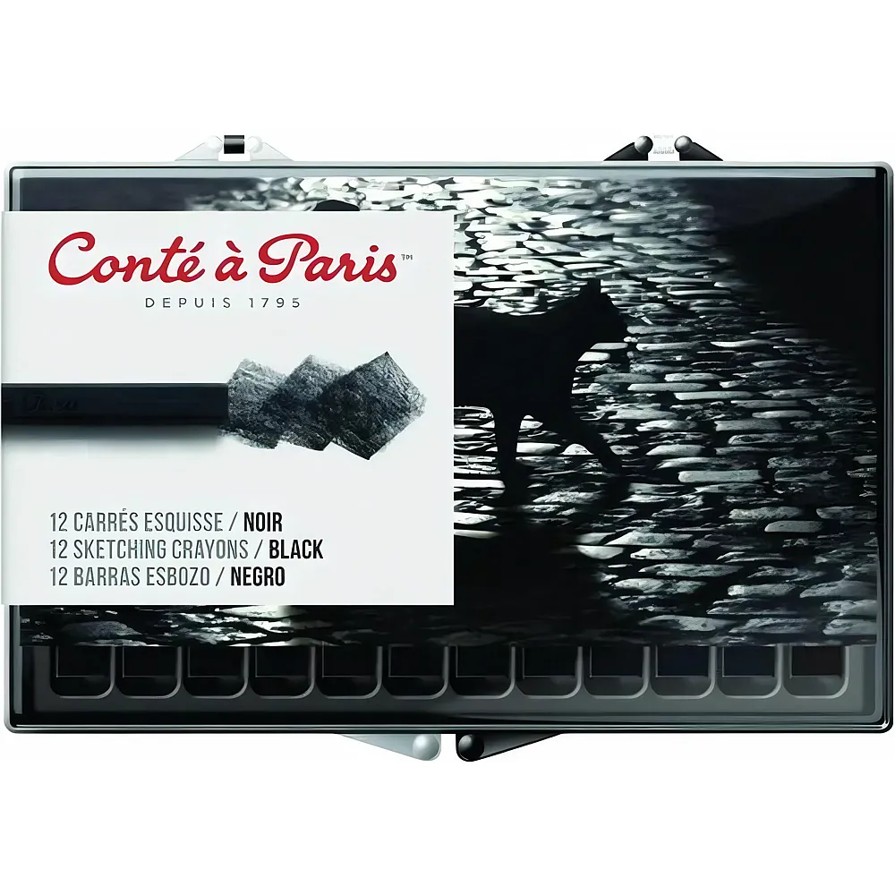Conte A Paris Conte Carre Schwarz H 12er Box - Suche