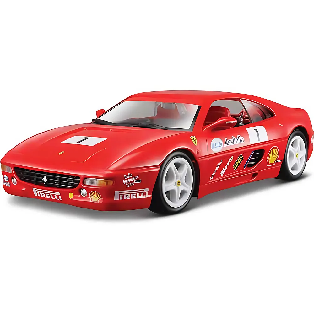 Bburago 1:24 Ferrari R&P F355 Challenge Racing Rot | Die-Cast Modelle