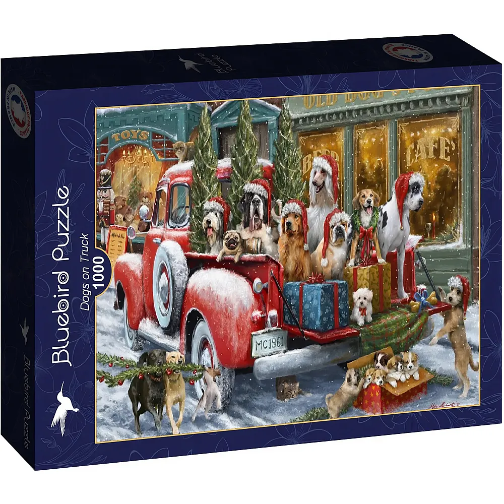 Bluebird Puzzle Dogs on Truck 1000Teile