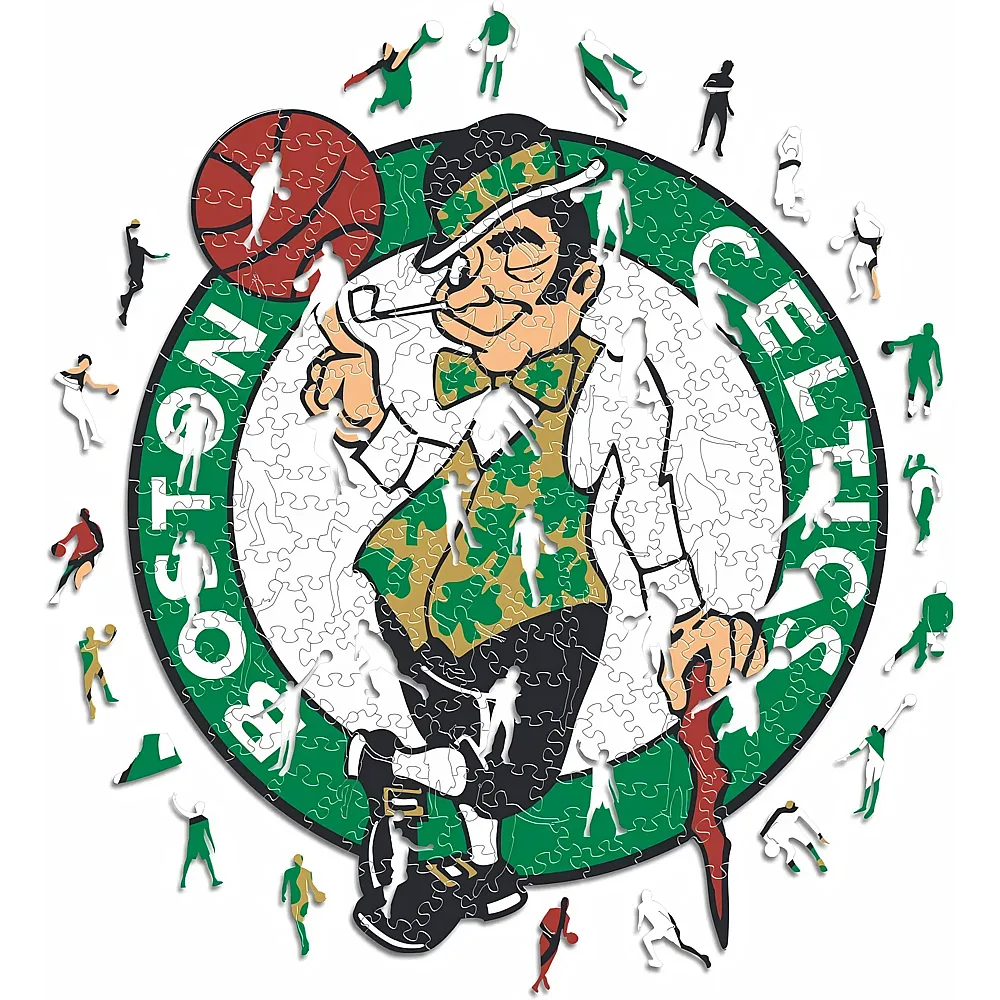 meinspielzeug - Iconic Puzzle Boston Celtics Logo 150Teile NBA | Holzpuzzle