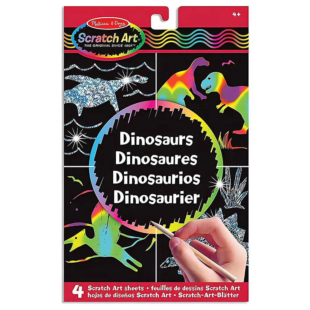 Melissa & Doug Scratch Art Dinosaurier