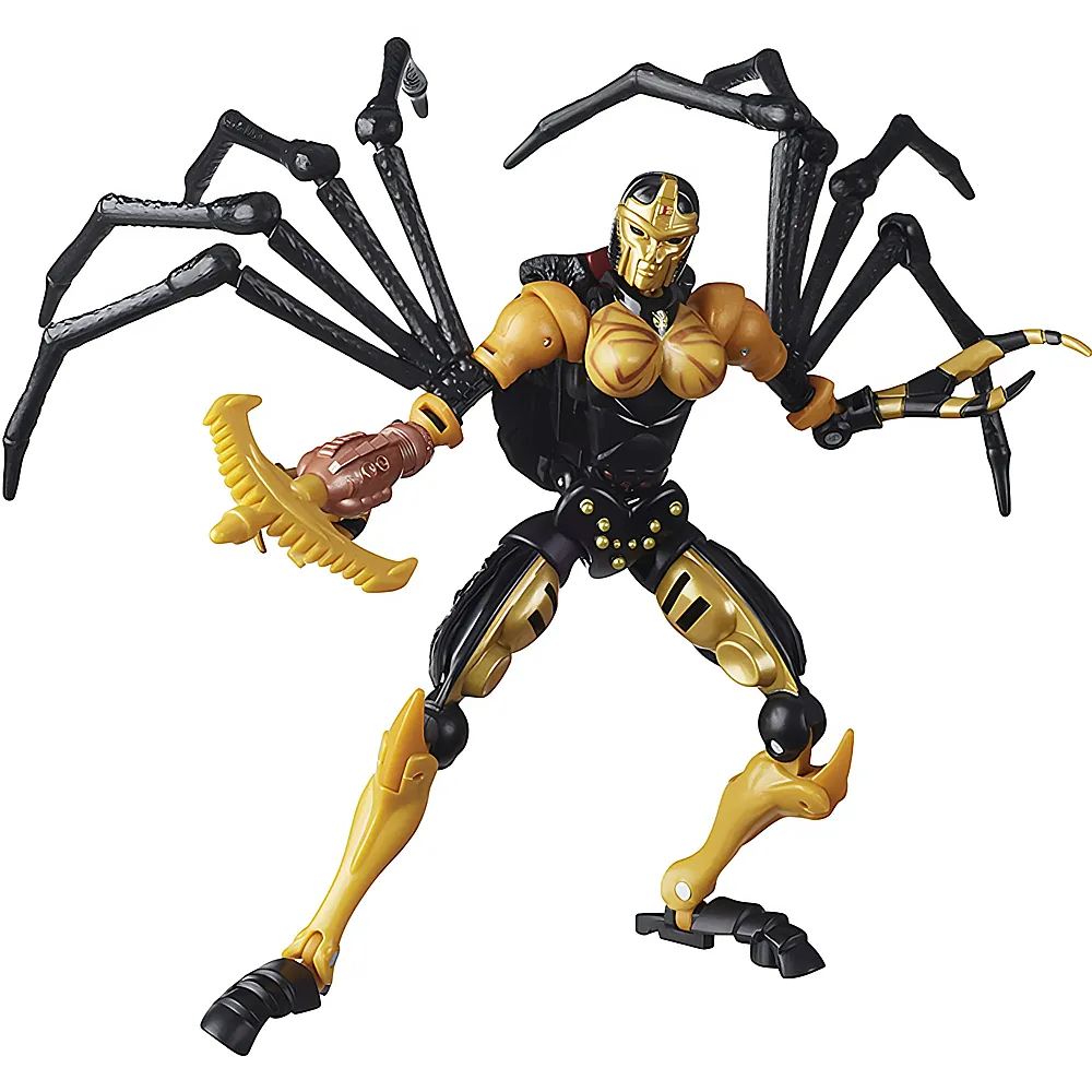 Hasbro War For Cybertron Transformers Kingdom Deluxe Black Arachnia 14cm