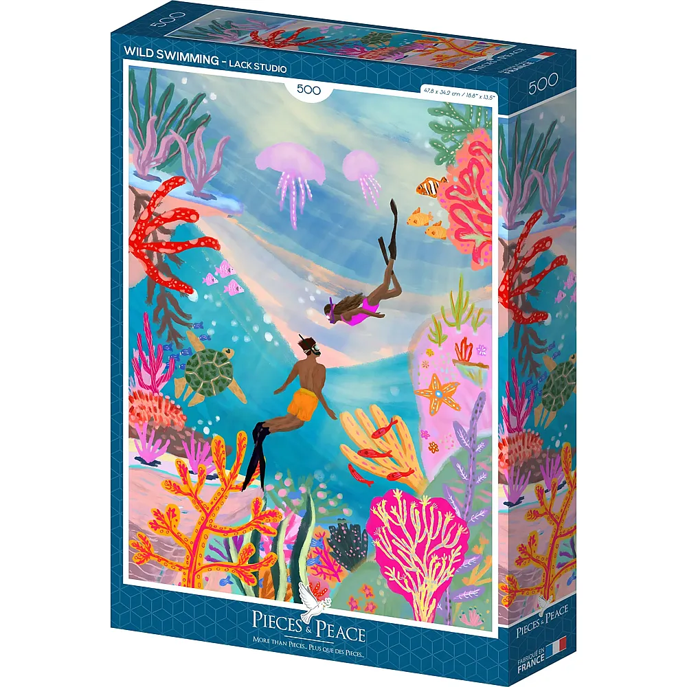 Pieces & Peace Puzzle Wild Swimming - 500 Teile