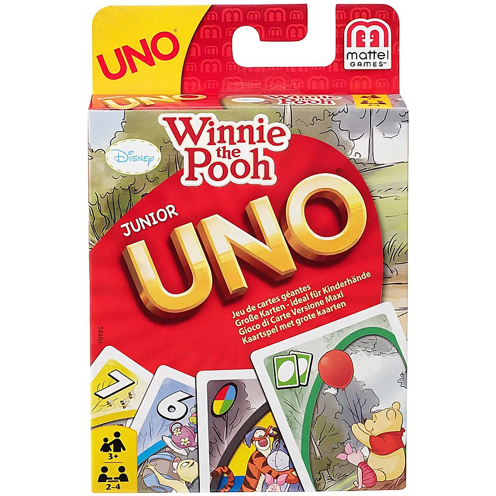 Mattel Games UNO Junior Winnie Pooh | Kartenspiele