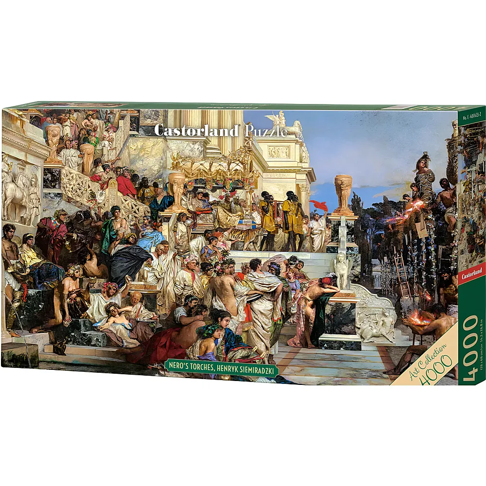 Castorland Puzzle Art Collection Panorama Die Fackeln des Nero, Henryk Siemir 4000Teile