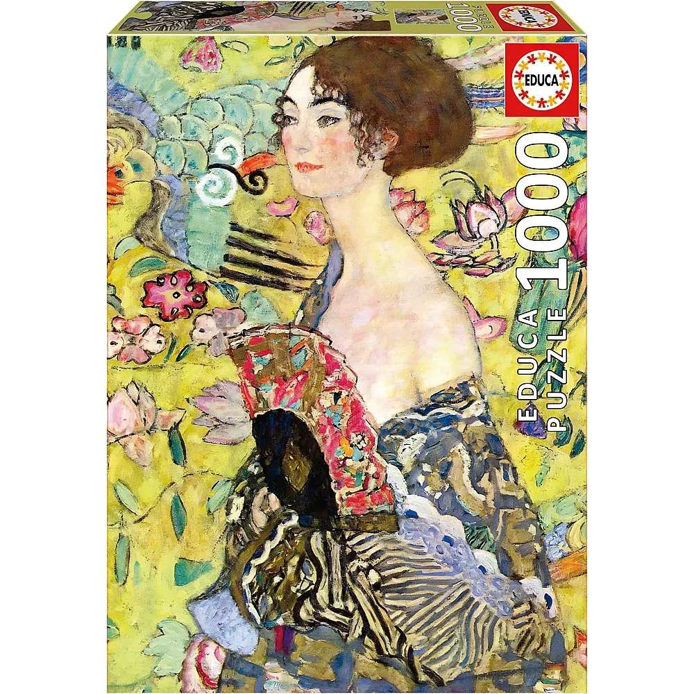 Educa Puzzle Dame mit F�cher, Gustav Klimt - 1000 Teile
