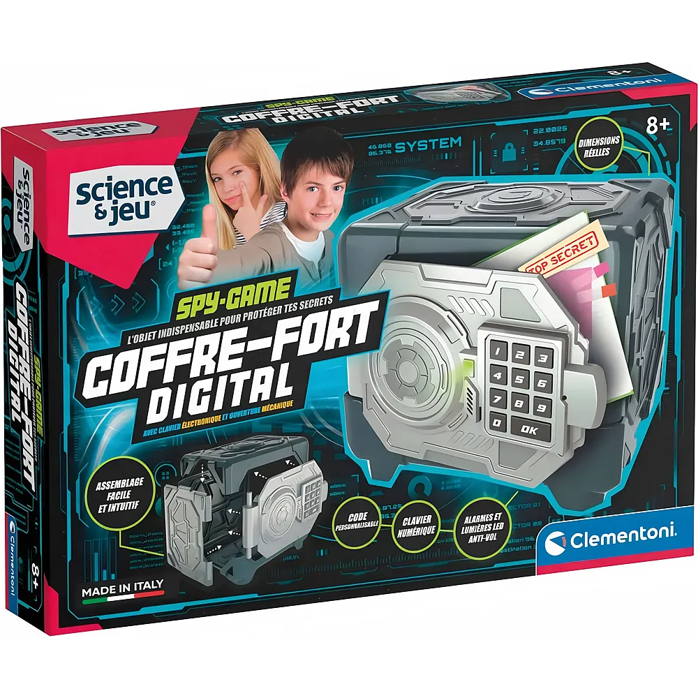 Clementoni science & jeu Coffre-Fort Digital - Franais
