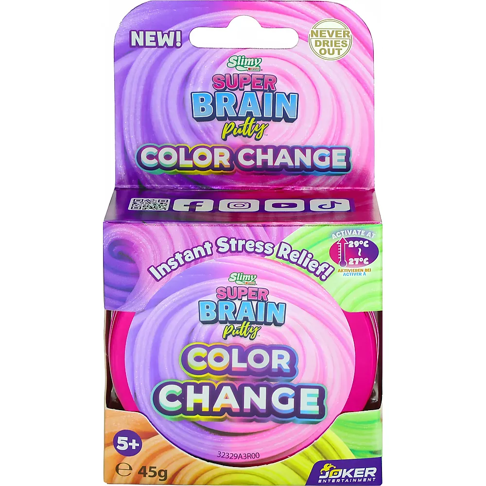 Slimy Super Brain Putty Metallic - Color Change 45g - Suche