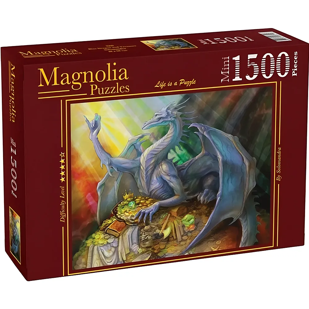 Magnolia Puzzle Blue Dragon and Treasure 1500Teile