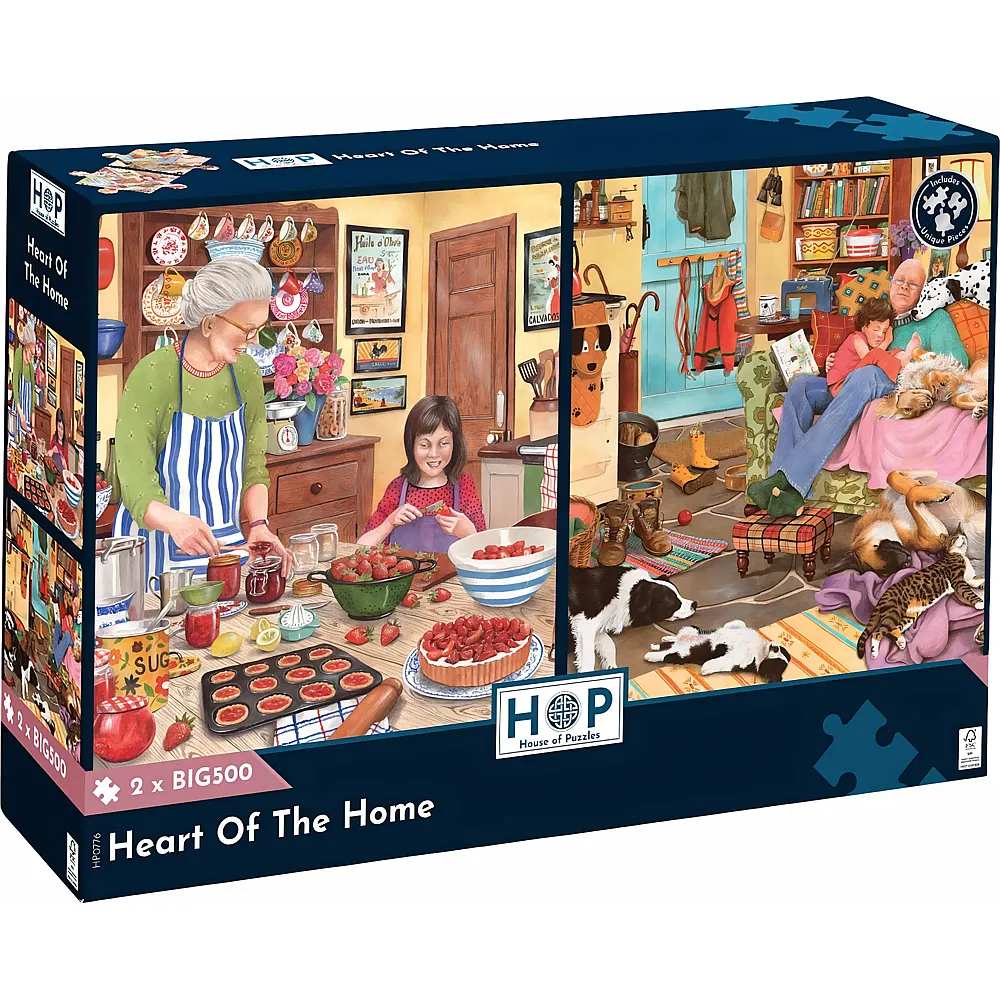 HOP - House of Puzzles 2in1 Heart Of The Home 500Teile