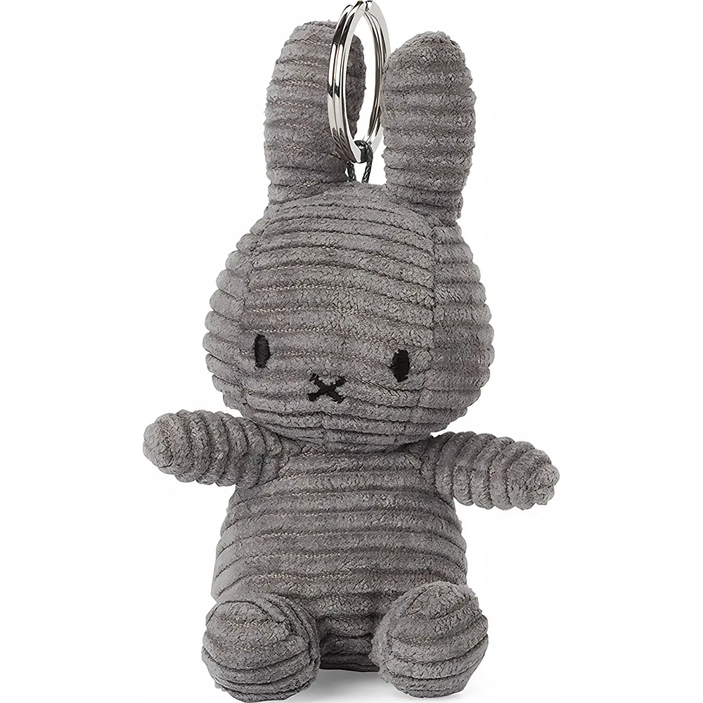 Bon Ton Toys Schl�sselanh�nger Miffy Kordsamt Grau - 10 cm