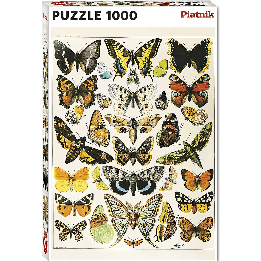 Piatnik Puzzle Millot - Schmetterlinge und Motten 1000Teile | Puzzle 1000 Teile