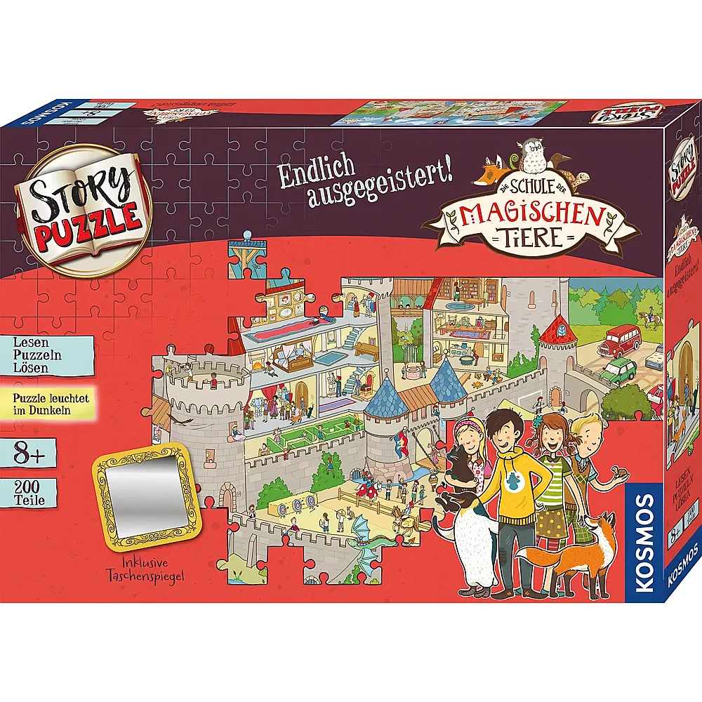 Kosmos Puzzle Schule der magischen Tiere - Endlich ausgegeistert - 200 Teile