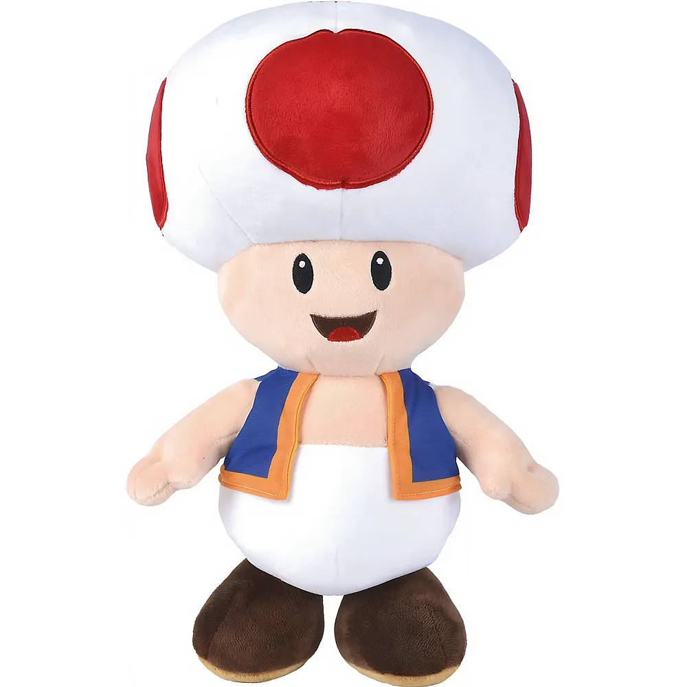 meinspielzeug - Simba Pl�sch Toad - 40 cm Super Mario | Lizenzfiguren Pl�sch