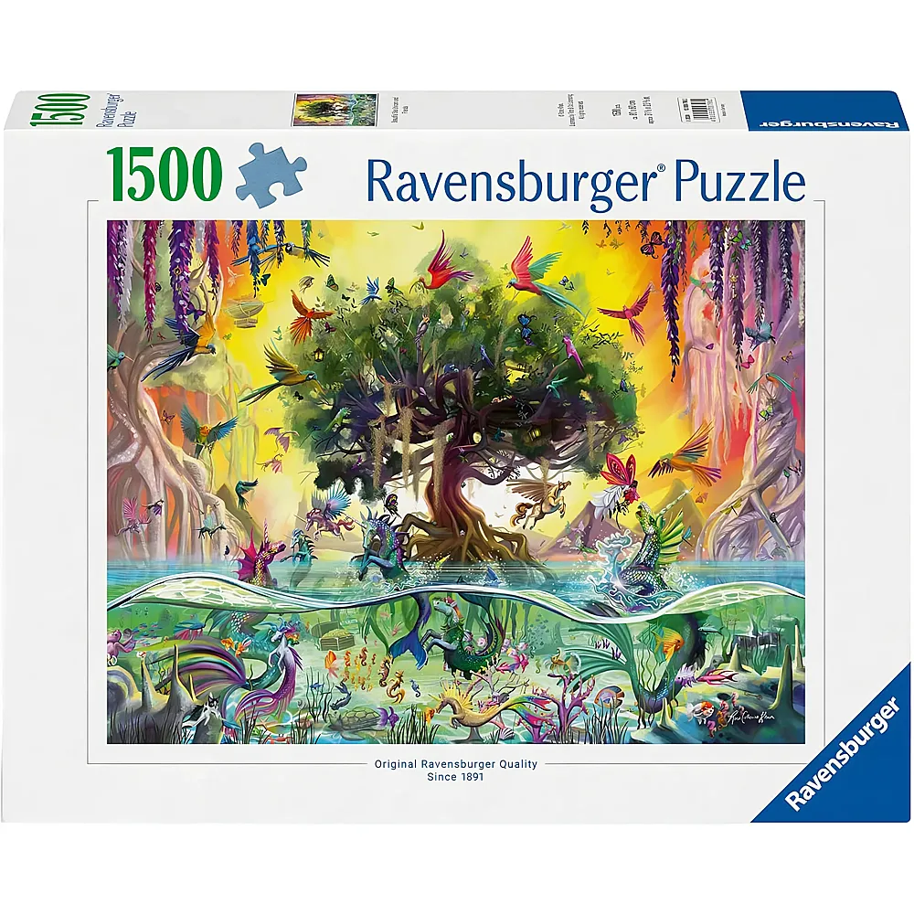 Ravensburger Puzzle Das Einhorn aus dem See und seine Freunde 1500Teile