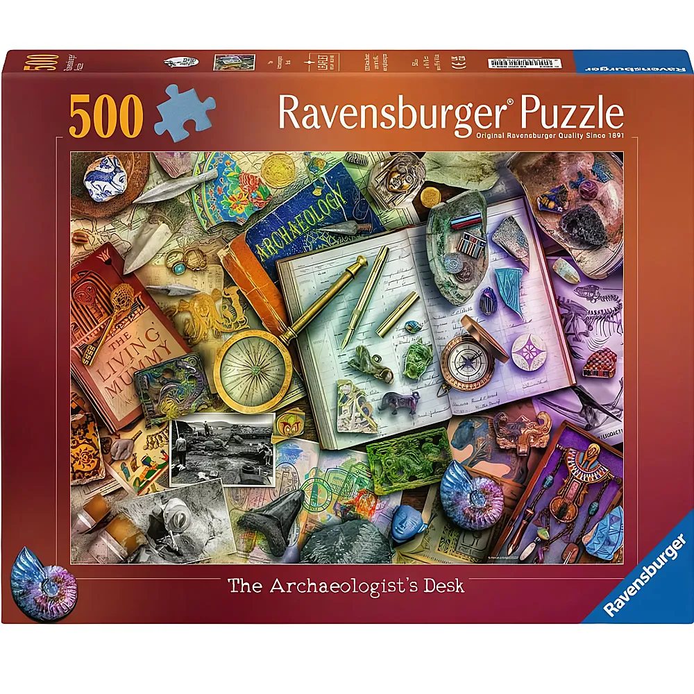 Ravensburger Puzzle Amiee Stewart Archaeology 500Teile