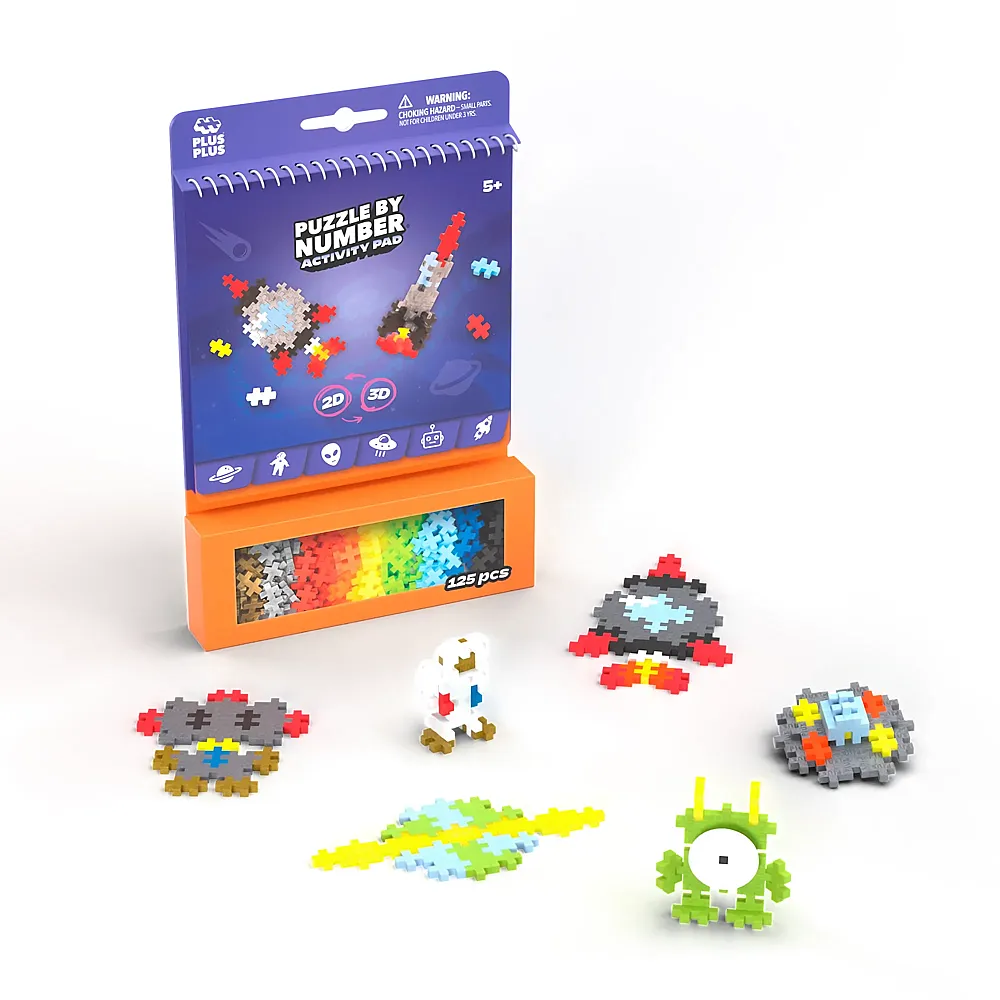 Plus-Plus Basic Bausteine Puzzle Weltraum - 125 Teile