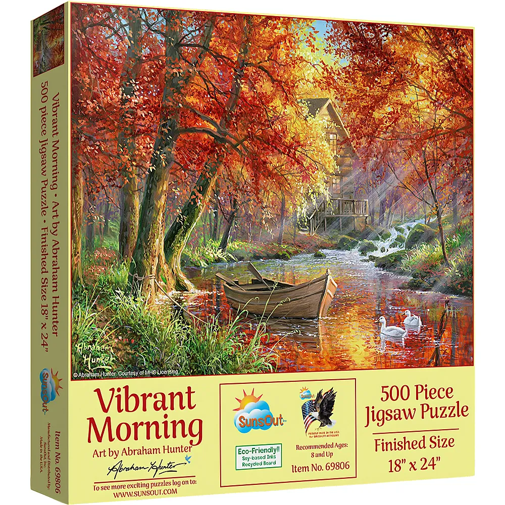 SunsOut Puzzle Abraham Hunter Lebhafter Morgen - 500 Teile