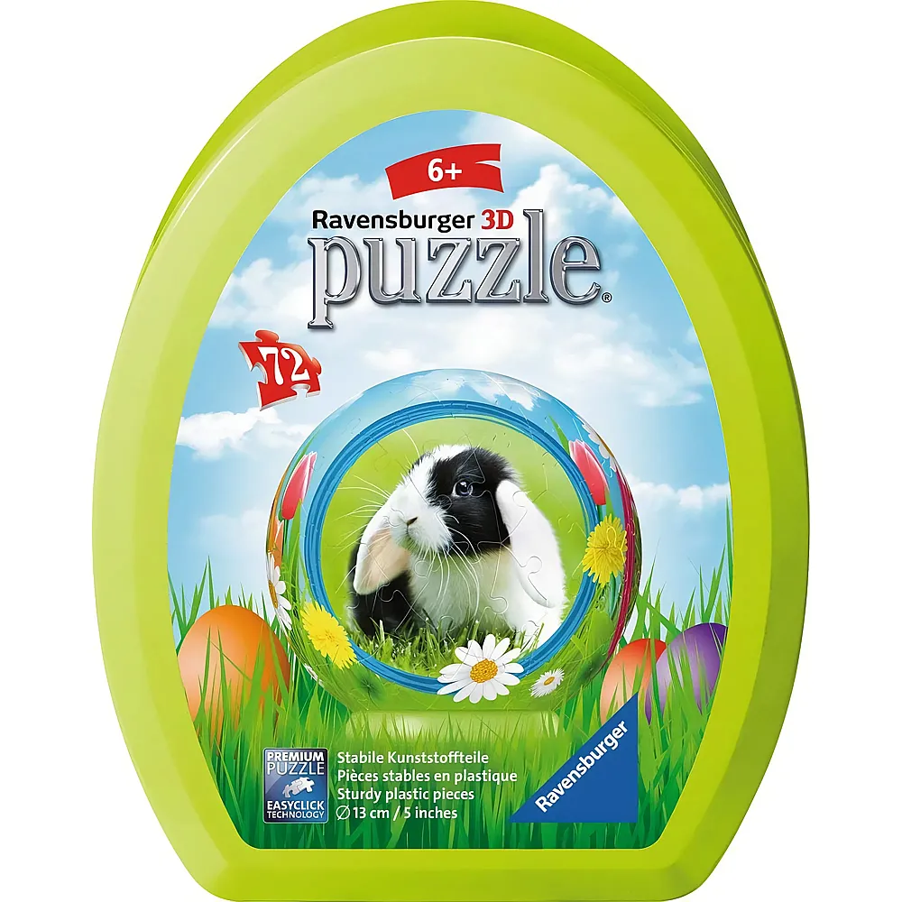 Ravensburger Puzzle Puzzleball Osterei - 72 Teile | 3D Puzzle