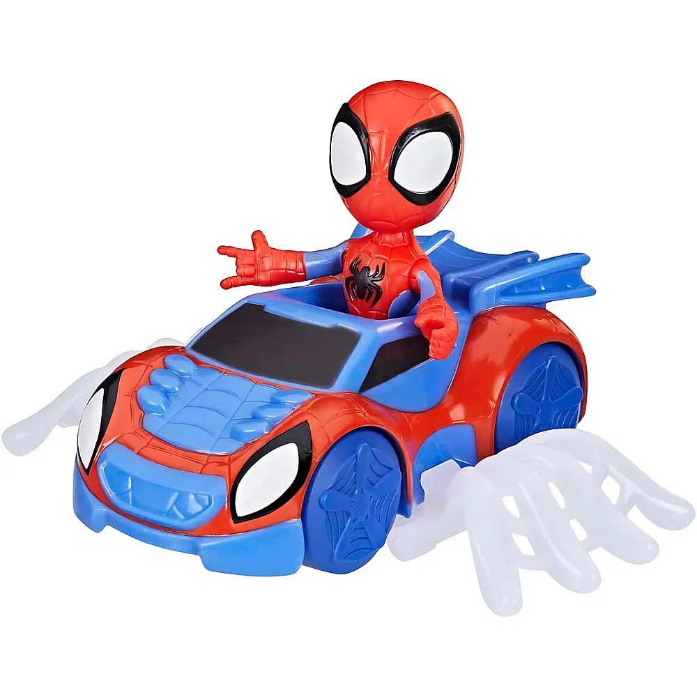 Hasbro Spiderman Spidey Set Figur und Fahrzeug, Rot/Blau