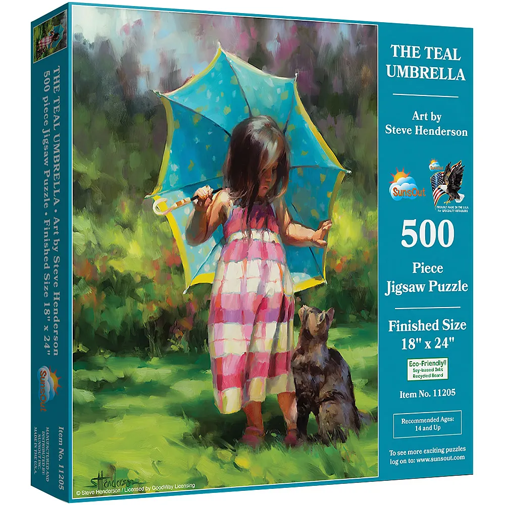 SunsOut Puzzle Steve Henderson The Teal Umbrella 500Teile