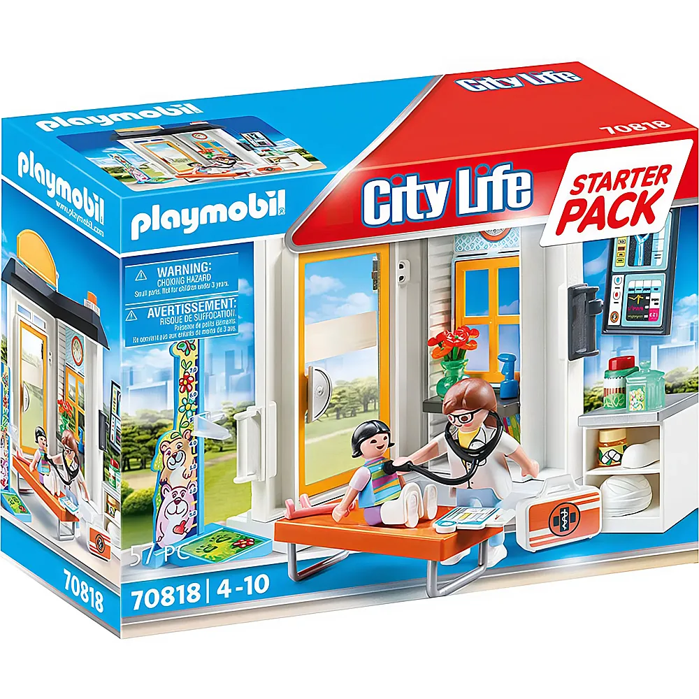 PLAYMOBIL City Life Starter Pack Kinderrztin 70818