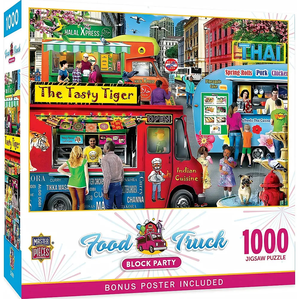 Master Pieces Puzzle Food Truck Block Party - 1000 Teile