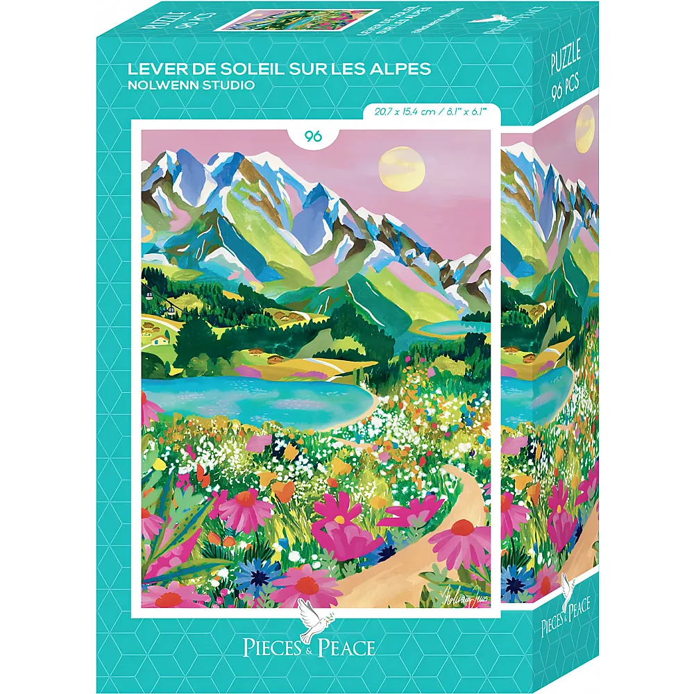 Pieces & Peace Puzzle Nolwenn Studio Mini Lever de Soleil sur les Alpes 96Teile