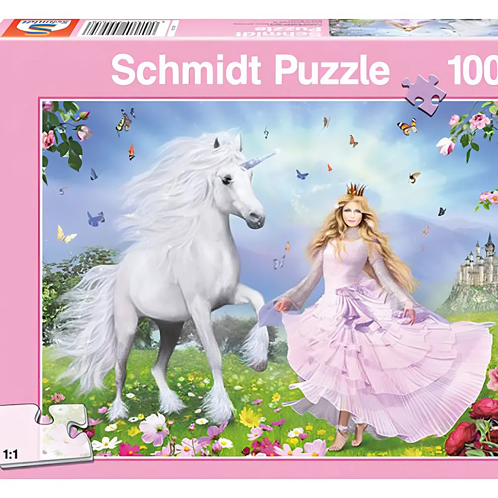 Schmidt Puzzle Prinzessin der Einhrner 100Teile