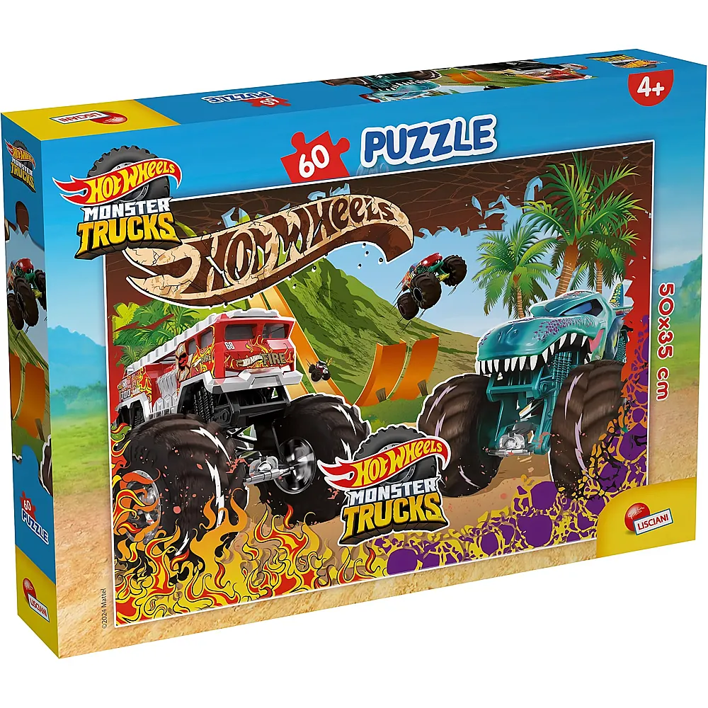 Lisciani Puzzle Hot Wheels Monster Trucks - 60 Teile