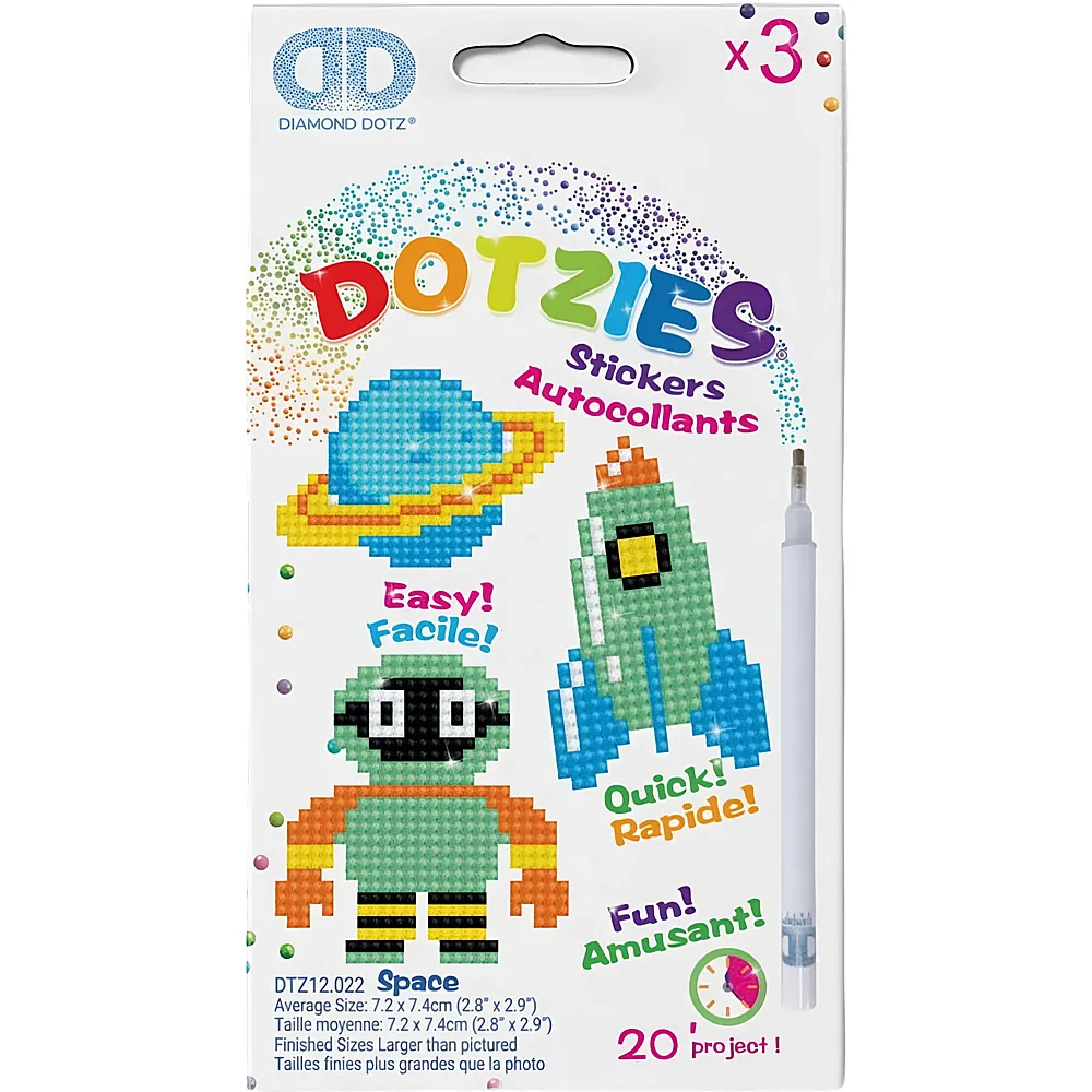 Diamond Dotz Dotzies Sticker Weltraum