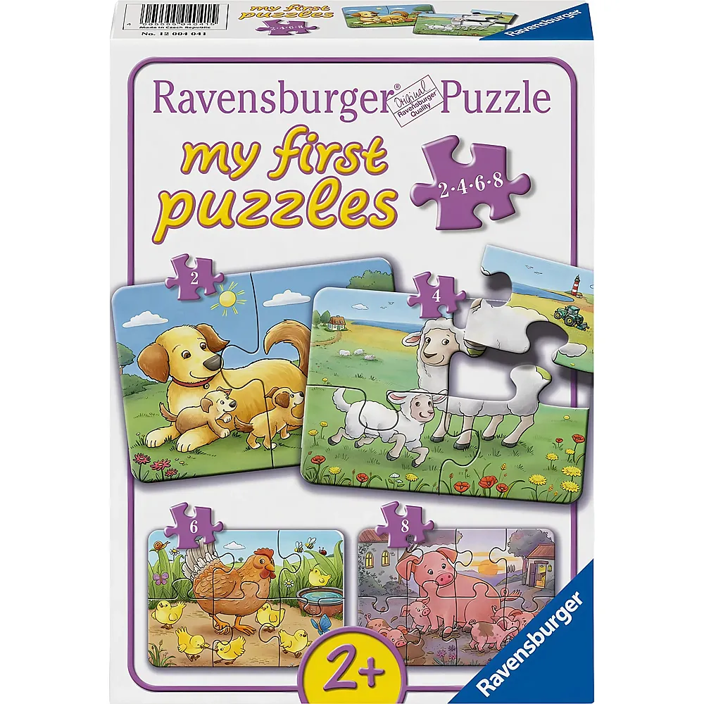 Ravensburger Puzzle Kleine Bauernhoftiere 2-8