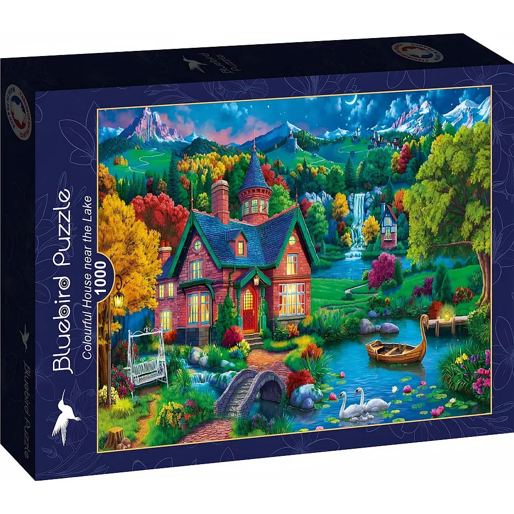 Bluebird Puzzle Colourful House near the Lake - 1000 Teile