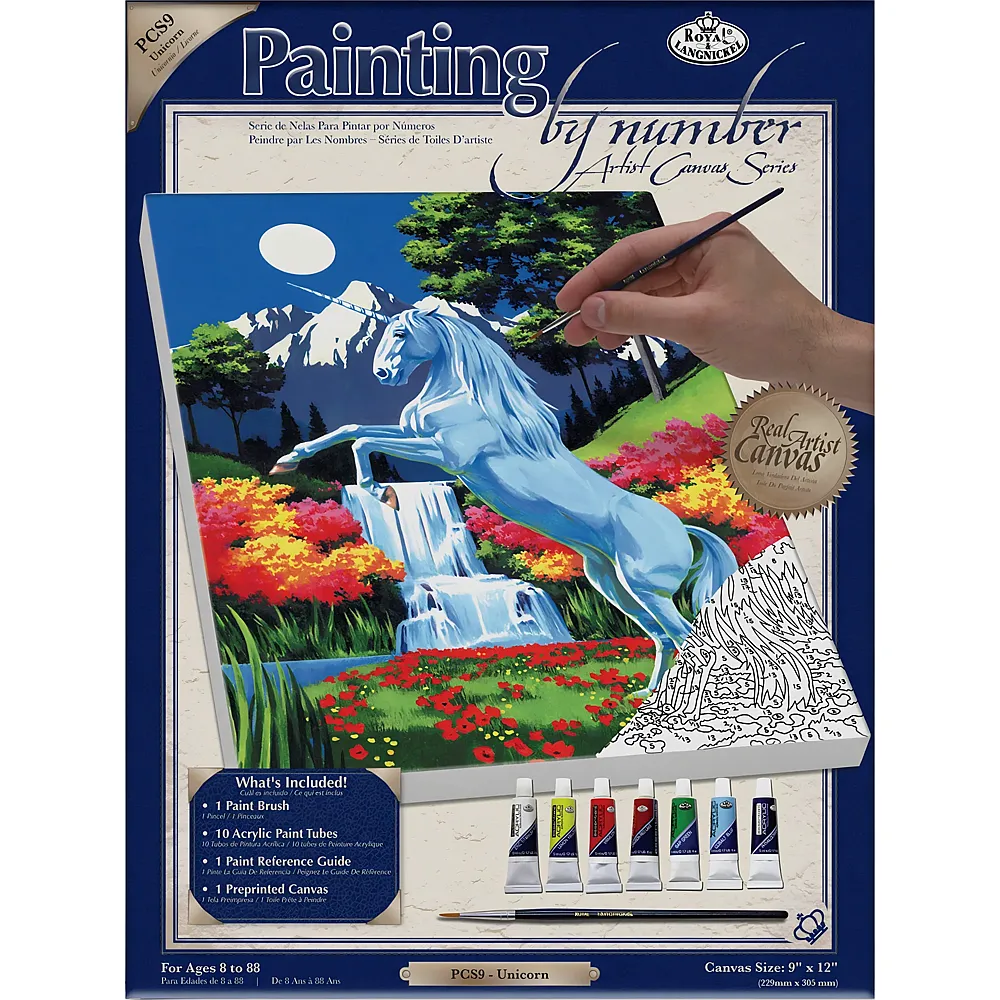 Royal & Langnickel R&l Pbn Artist Canvas Series PM Unicorn - Suche